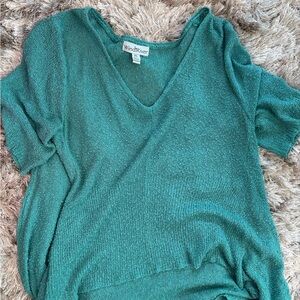 Teal V-Neck Sweater
